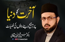 Akhirat ko Duniya par Tarjeeh Denay Walun Ki Fazilat  Mahfil e Isal e Sawab for Muhammad Razi Niazi (Late), President MQI USA-by-Prof Dr Hassan Mohi-ud-Din Qadri